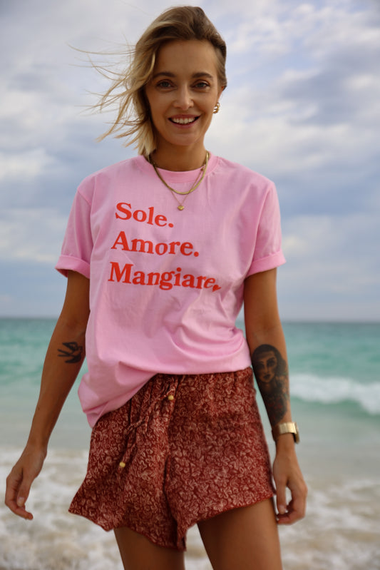 T-shirt Sole Amore Mangiare Unisex The Bowl Book