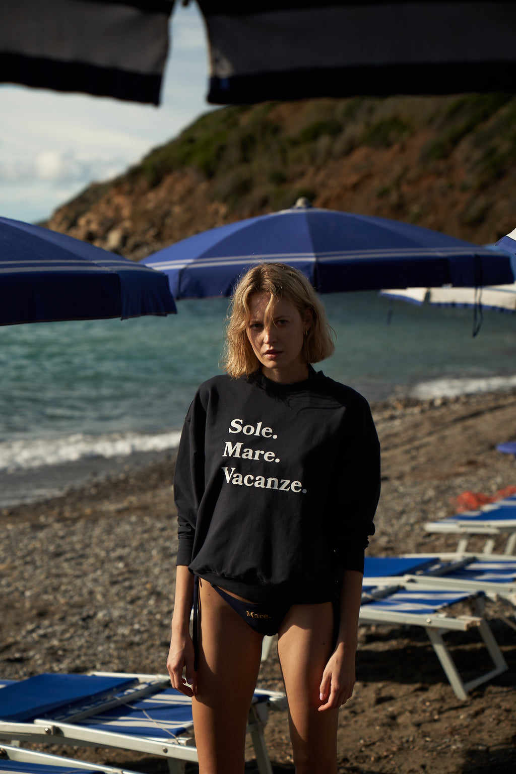Bluza Sole Mare Vacanze Navy