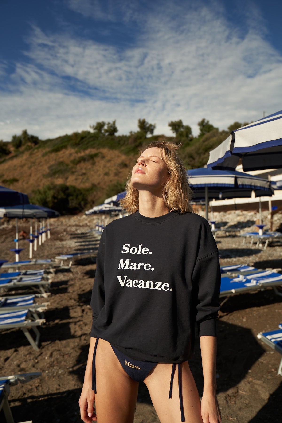 Bluza Sole Mare Vacanze Navy