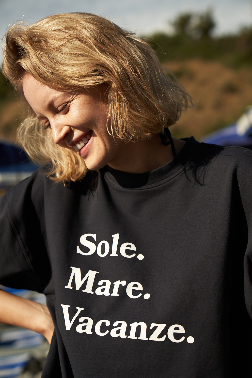 Bluza Sole Mare Vacanze Navy