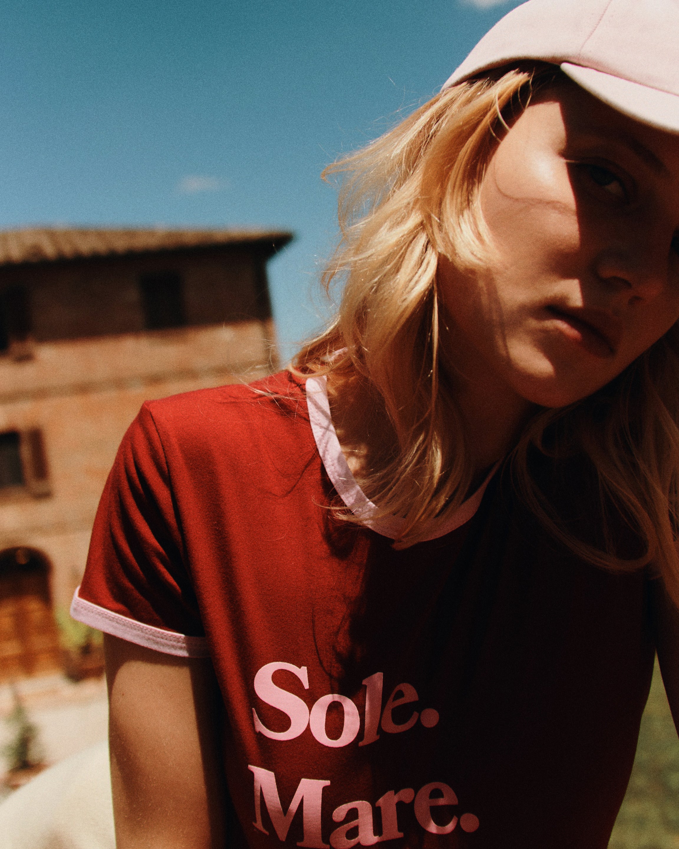 T-shirt Sole Mare Vintage Wine Red