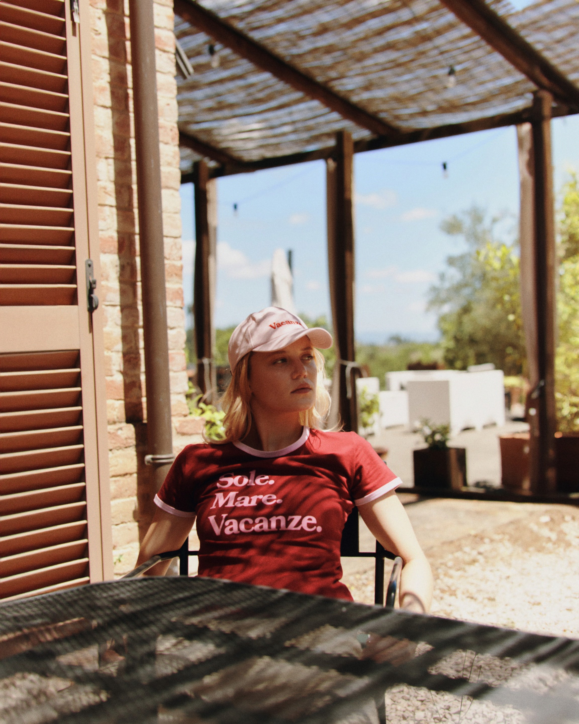 T-shirt Sole Mare Vintage Wine Red