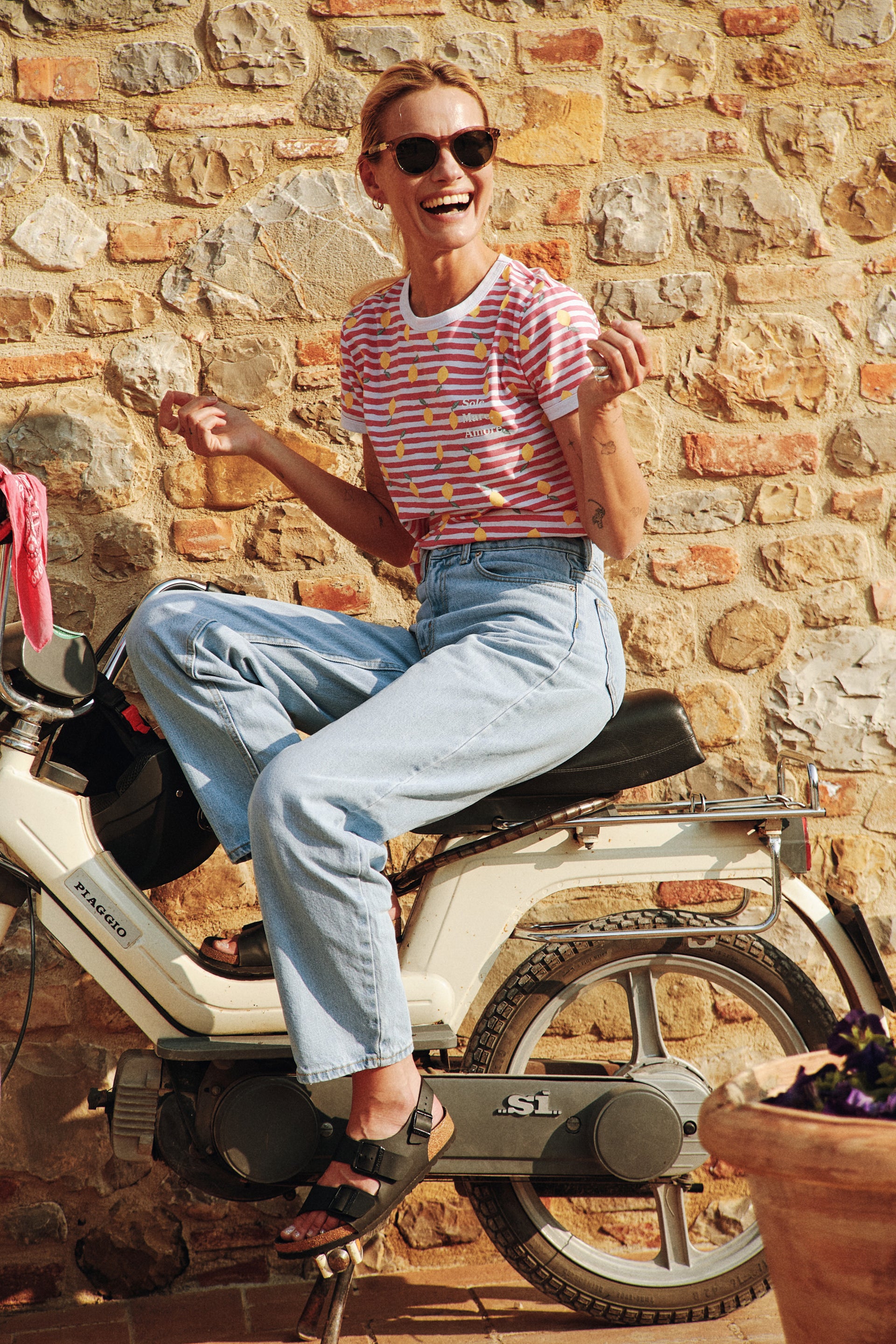 T-shirt Sole Mare Amore Vintage