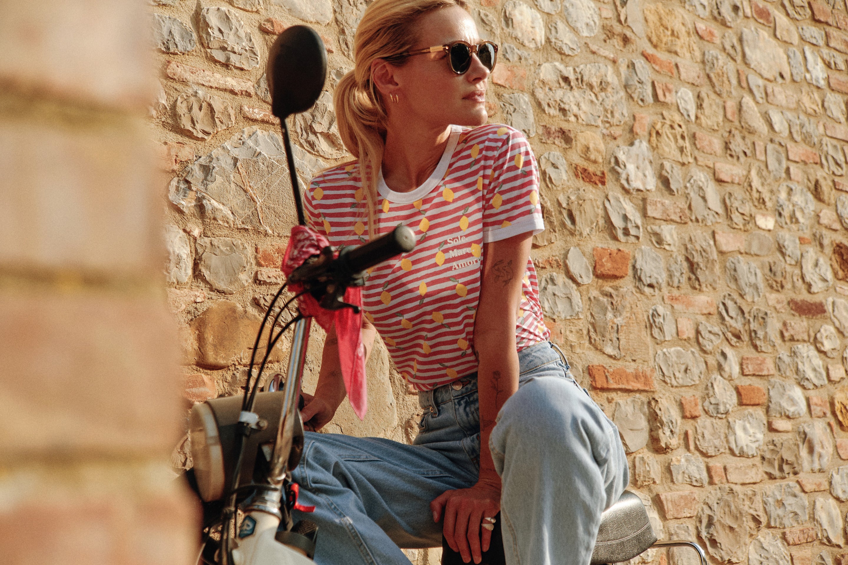 T-shirt Sole Mare Amore Vintage