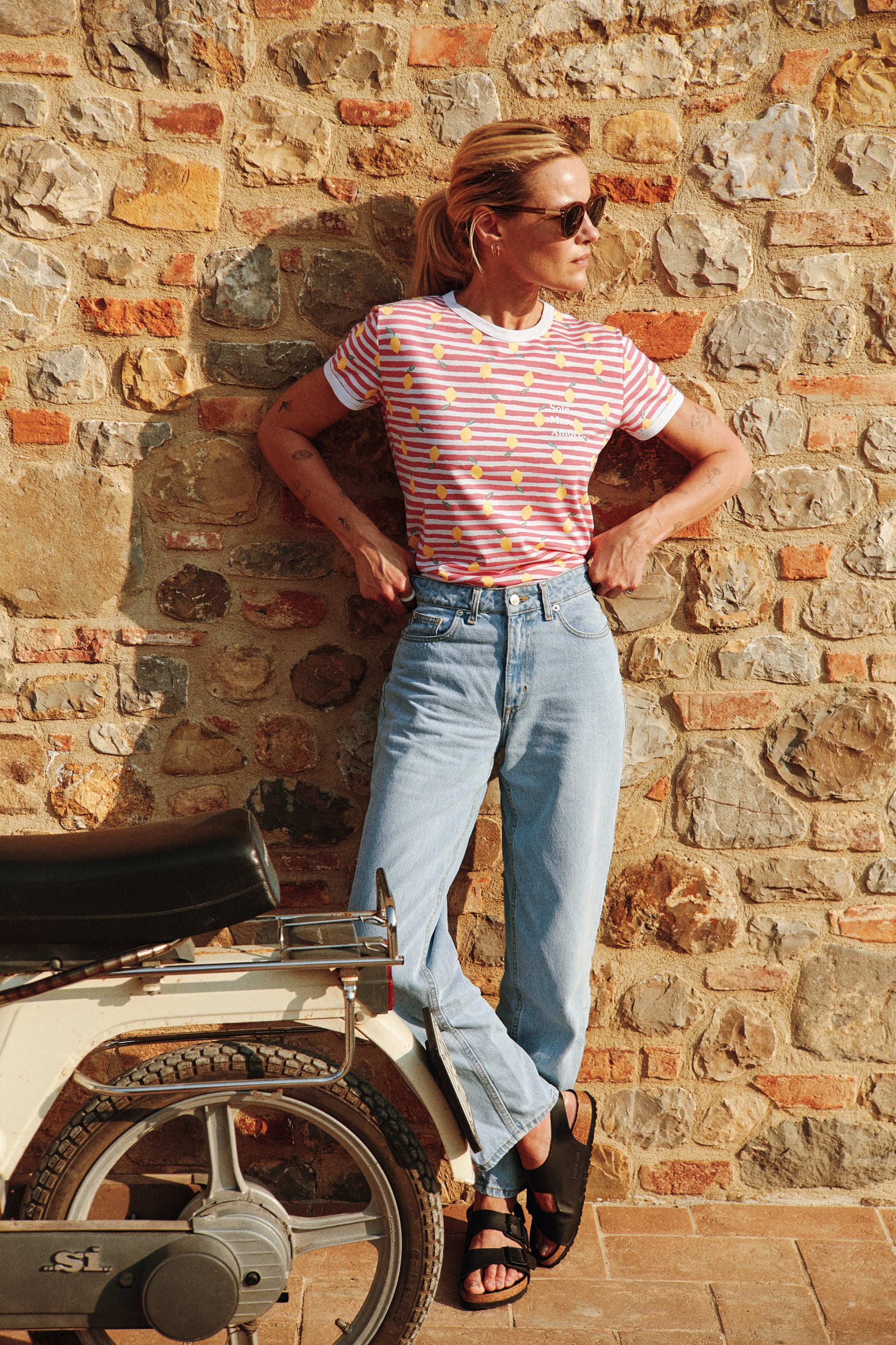 T-shirt Sole Mare Amore Vintage