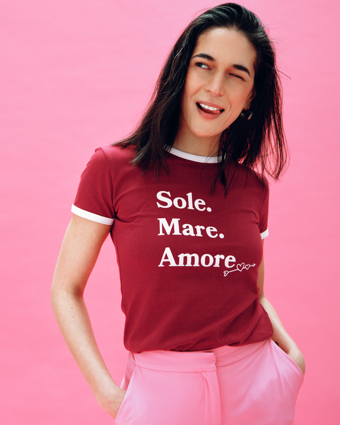 T-shirt Sole Mare Amore Vintage