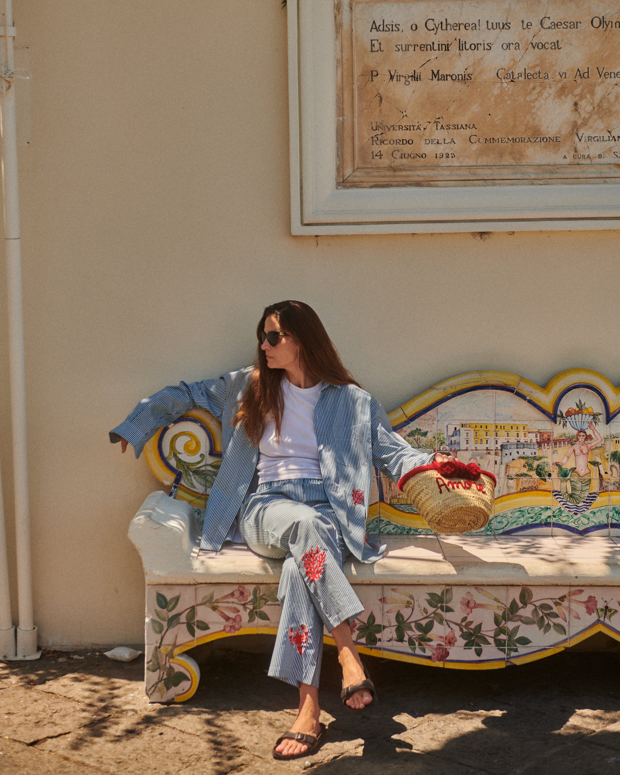 Spodnie Napoli Stripes Green