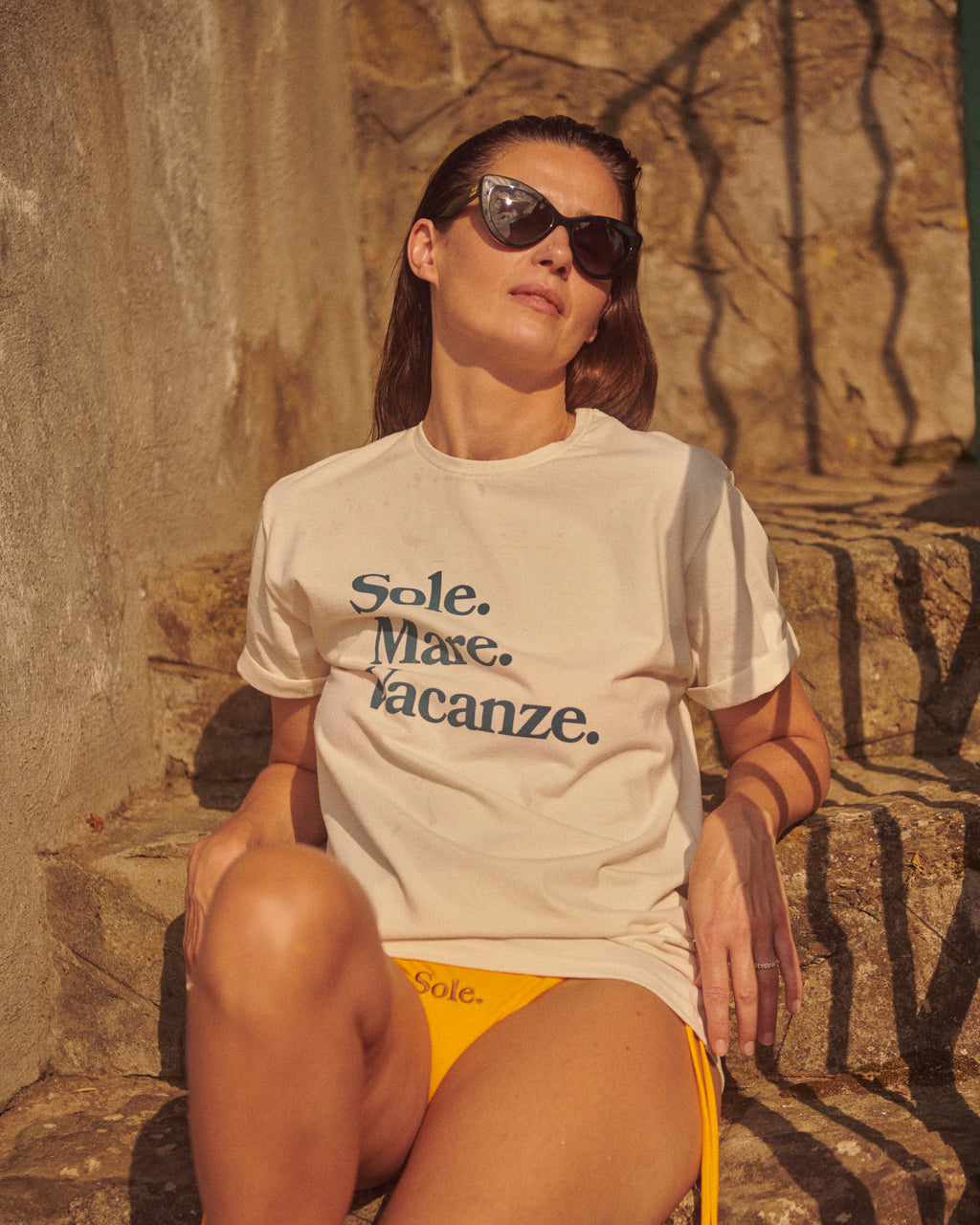 T-shirt Sole Mare Vacanze Unisex