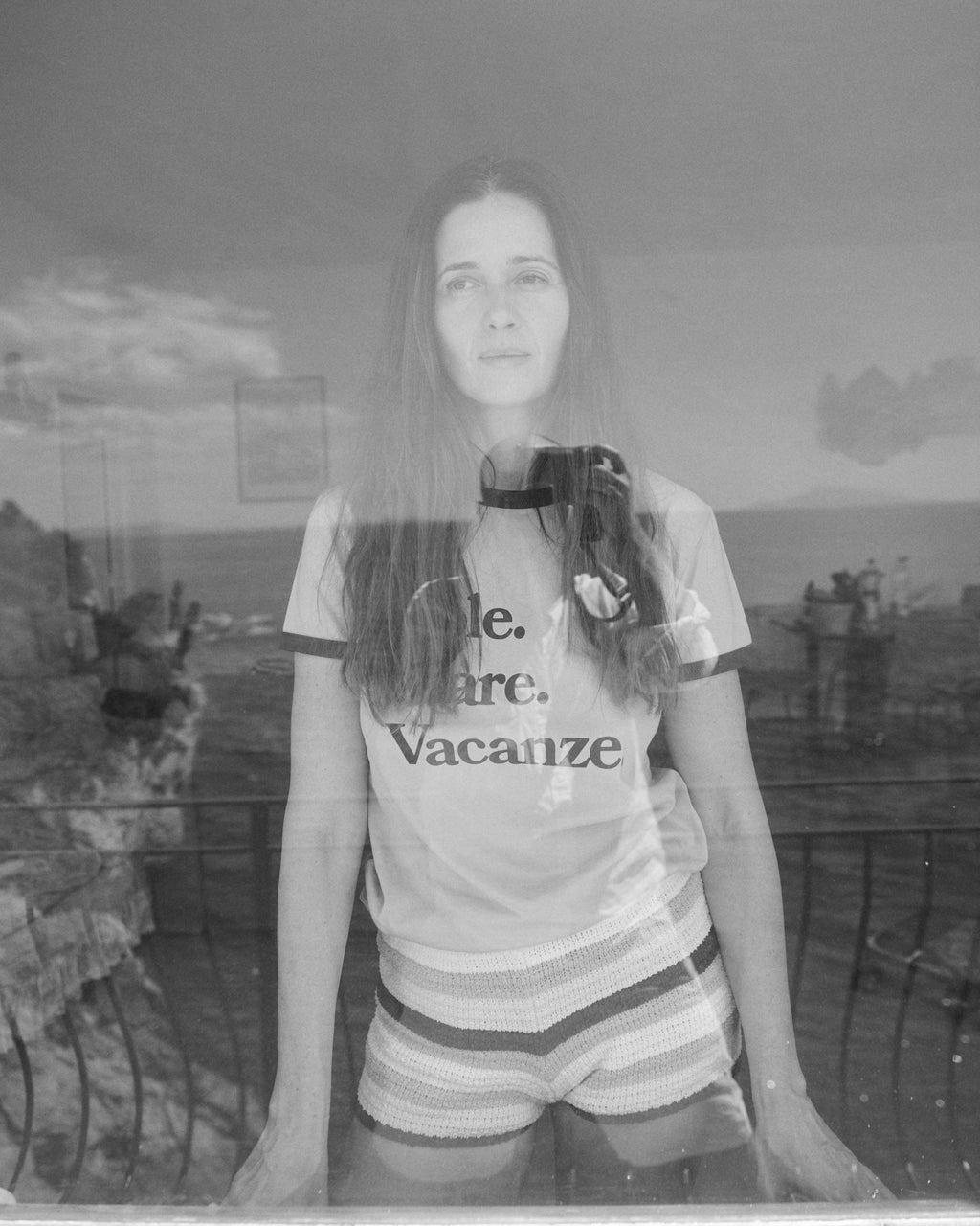 T-shirt Sole Mare Vintage Blue