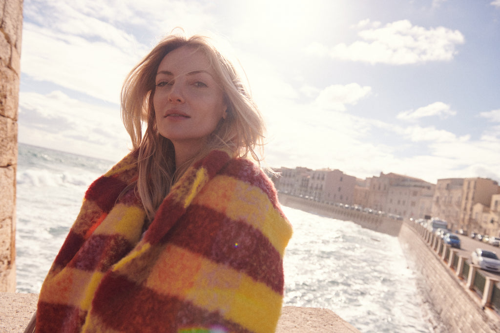 Szalik Z Alpaki /Sole Mare Vacanze Made In Italy