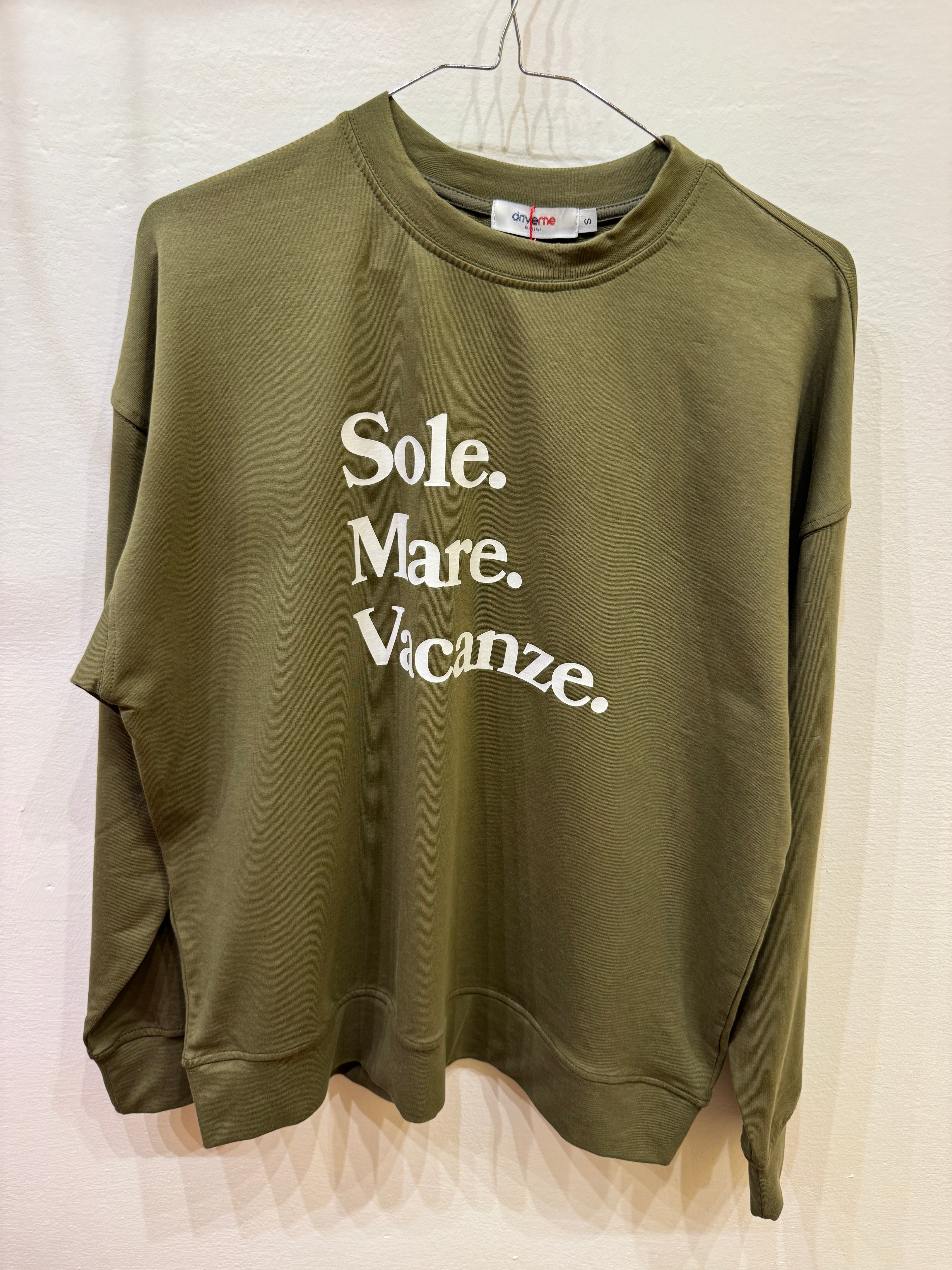 Bluza Sole Mare Vacanze Relaxed Cashmere