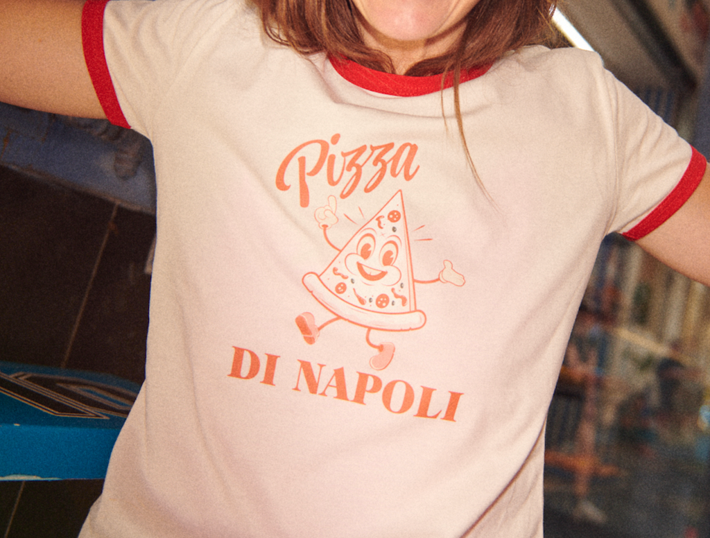 T-shirt Pizza Napoli Vintage