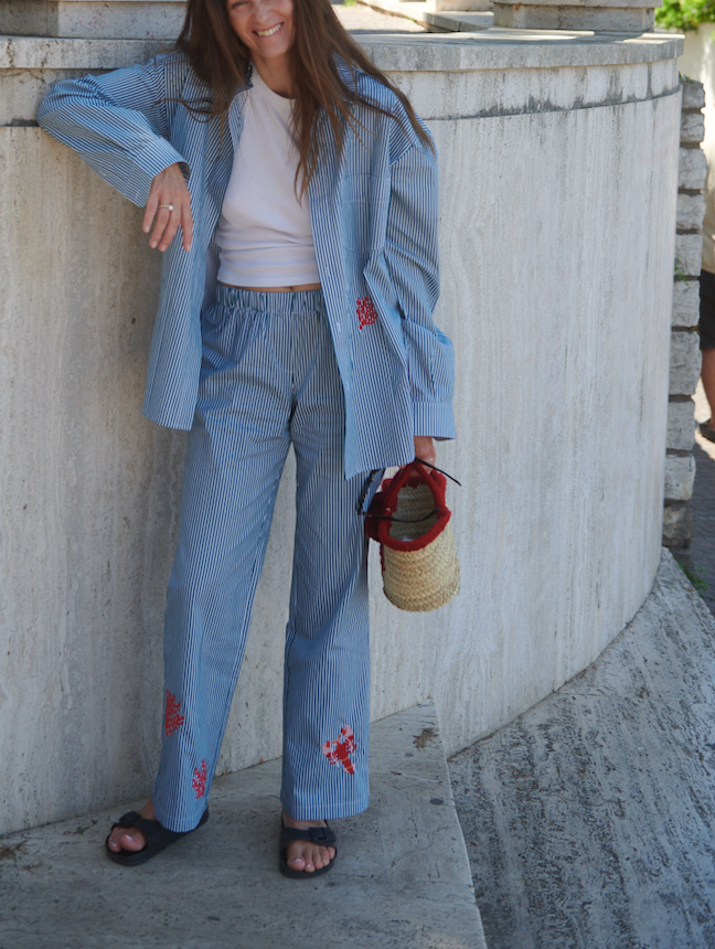 Spodnie Napoli Stripes Green