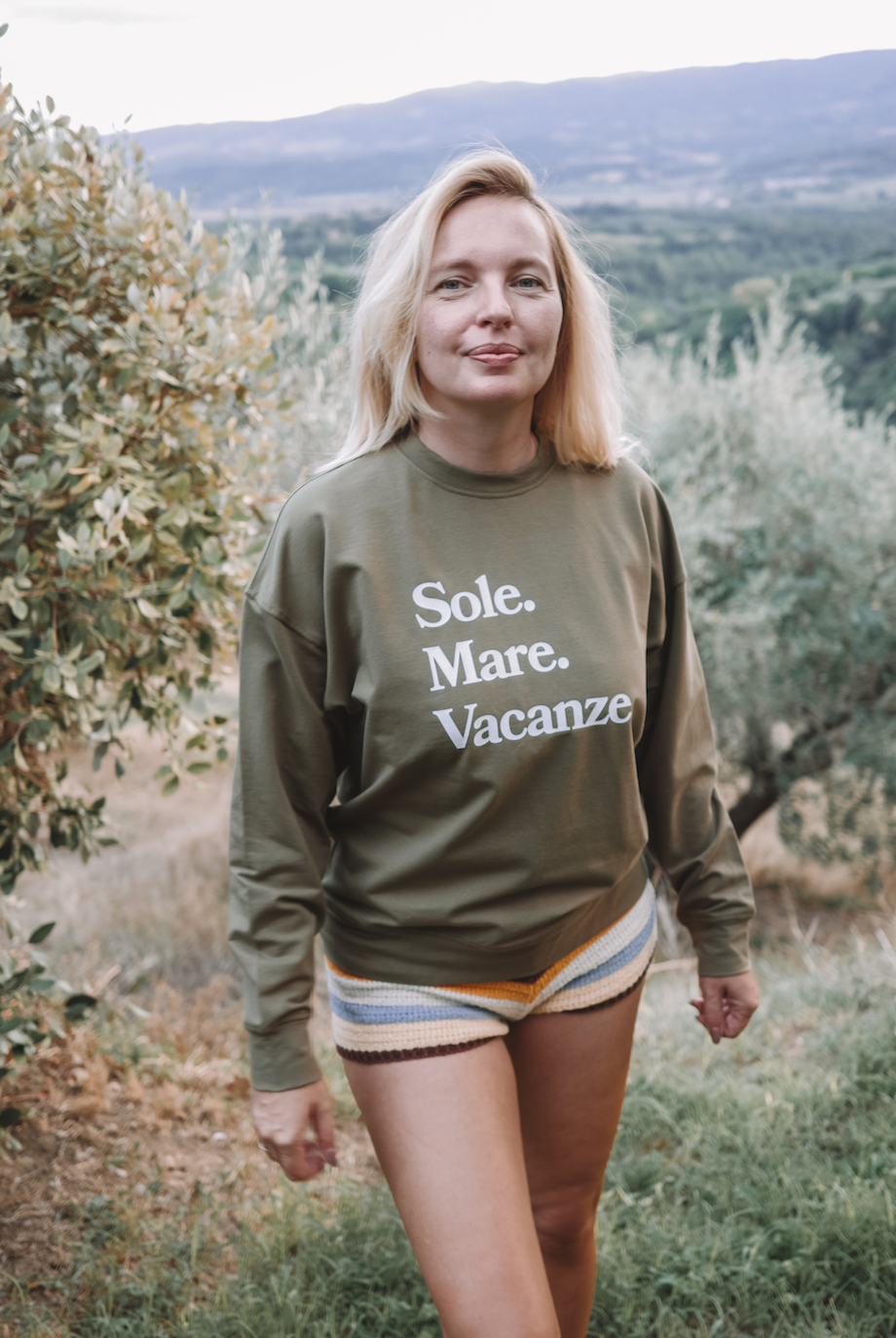 Bluza Sole Mare Vacanze Relaxed Cashmere