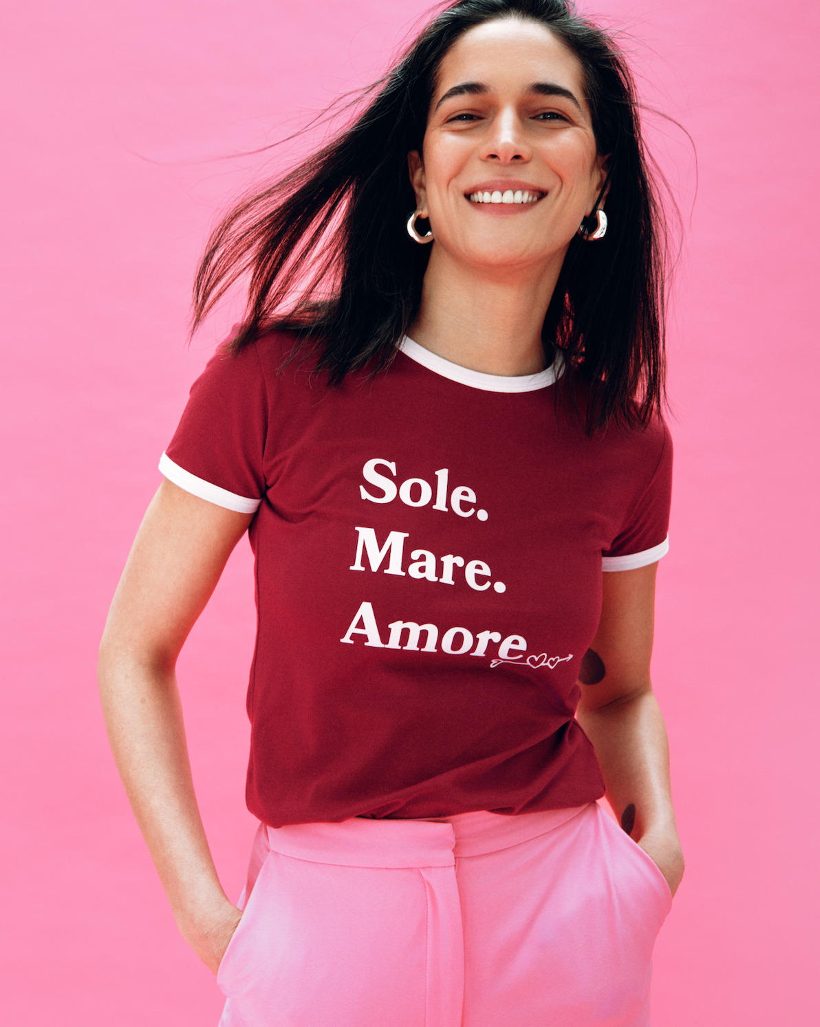 T-shirt Sole Mare Amore Vintage