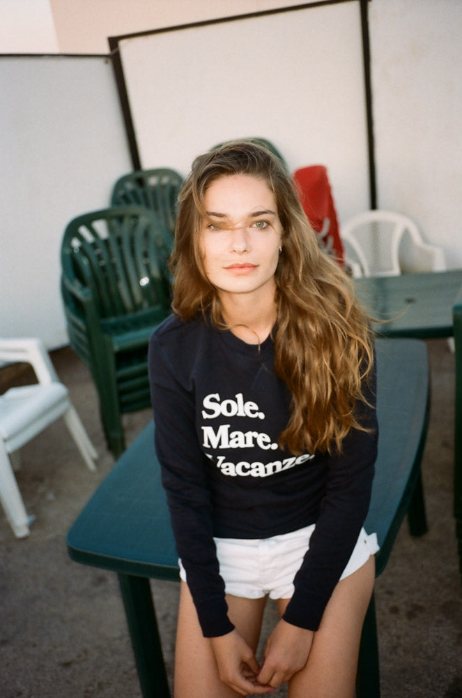 Bluza Sole Mare Vacanze Navy